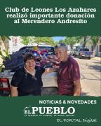 Donación del Club de Leones al Merendero Andresito