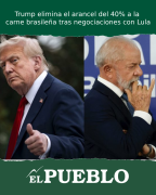 Trump elimina el arancel del 40% a la carne brasileña tras negociaciones con Lula ‣ Martin Ferreira Pinto