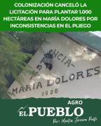 INC cancela licitación de 1.000 hectáreas en María Dolores por errores críticos en el pliego ‣ Martin Ferreira Pinto