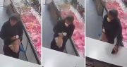Aprovechó un descuido de un carnicero en La Plata y le robó el celular, pero quedó filmado