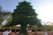 [Fotos] Líbano: árbol de 10 metros hecho de botellas plásticas busca batir récord Guinness