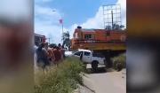 Camioneta intenta ganarle al tren y genera colisión en Santa Cruz