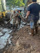 Obras Públicas coordina acciones para restablecer la transitabilidad en Samaipata