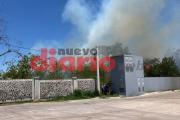 Un incendio detrás de una estación de YPF desata tensión frente al Estadio Único