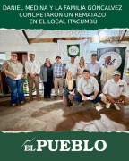 DANIEL MEDINA Y LA FAMILIA GONCALVEZ CONCRETARON UN REMATAZO EN EL LOCAL ITACUMBÚ ‣ Martin Ferreira Pinto