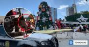 VIDEO: hombre muere aplastado por árbol de navidad gigante tras desplome de grúa en Brasil