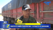 Camión con más de 120 paquetes de droga es interceptado en la bioceánica