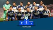 El podio de Gimnasia en la gran victoria ante Unión para pasar a cuartos del Clausura