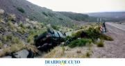 Cuatro sanjuaninos volcaron en Ruta 40 en Mendoza: dos resultaron heridos