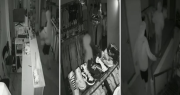 Video: tres chicos entraron a robar a un local de ropa en La Plata y terminaron detenidos