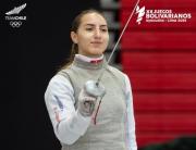 Esgrimista coyhaiquina se queda con el bronce durante la tercera jornada de los Juegos Bolivarianos