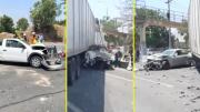 Choque múltiple en Ruta 5 Norte: Alta congestión tras accidente entre camión y varios autos a la altura de Conchalí