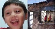 Habló la familia del niño que murió en el incendio en Santa Lucía: “Nos despertamos y la mitad de la casa estaba incendiada”