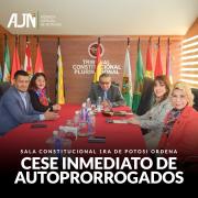 Sala Constitucional cesa de inmediato a Magistrados Autoprorrogados del TCP