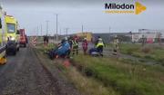 Volcamiento vehicular en Puerto Natales deja dos personas lesionadas