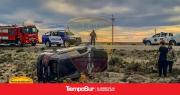 Rescate de una joven tras un grave vuelco en la Ruta 12