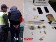 Sorprenden a sujeto comercializando marihuana cerca al Mercado Lanza