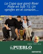 La Copa que ganó River Plate en Sub 15; Un profe en el corazón…. ‣ Eleazar José Silva