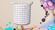 Cómo hacer un canasto de tela para la ropa sucia: con un truco de costura