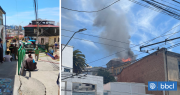 Al menos una vivienda con daños deja incendio en Cerro Monjas de Valparaíso