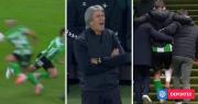 Papelón del Betis: patadón entre compañeros dejó dos lesionados y enojó a Pellegrini en Europa League