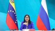 Delcy Rodríguez acusa a EE UU de impulsar un aislamiento aéreo contra Venezuela