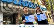 Gustavo y Juana ya tienen sus pasajes a Buenos Aires sorteados por DIARIO DE CUYO: la felicidad de ganar un concurso por primera vez