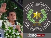 Paz defiende emblema histórico del Ejército y aclara que la Wiphala cumple otro rol
