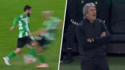 Insólito: Isco se lesiona por una patada de su compañero Amrabat en partido del Betis y Manuel Pellegrini se lamenta