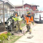 Choque de alta energía deja dos heridos en sector Bosque San Carlo