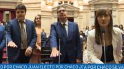 Con Capitanich y dos bancas libertarias, Chaco formalizó la jura de sus tres senadores