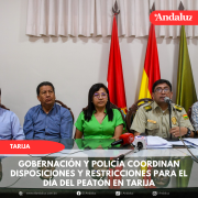 Gobernación y Policía coordinan disposiciones y restricciones para el Día del Peatón en Tarija
