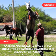 Gobernación de Tarija apoya nuevo encuentro de carreras cuadreras este sábado en La Tablada