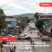 Setar restableció el servicio de energía eléctrica en Bermejo en un 85 por ciento