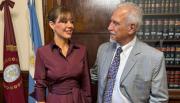 Romero recibió a la senadora electa Flavia Royón y ofreció colaboración para la transición