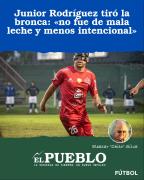 Junior Rodríguez tiró la bronca: no fue de mala leche y menos intencional ‣ Eleazar José Silva
