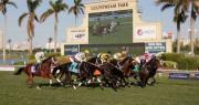 Jaramillo y Delgado celebran en Gulfstream: Mythical conquista el primer stakes de la tarde