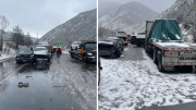 ¡Caos Invernal en la autopista I-70! Choque masivo en Indiana deja al menos 45 autos afectados