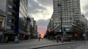 Hoy y solo hoy: el Sol amaneció alineado perfectamente con la avenida 18 de Julio
