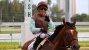 ¡Emisael Jaramillo intratable! El jockey venezolano firma un Hat-trick y asume el control de Gulfstream Park