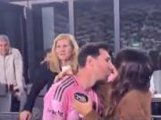 Lionel Messi le dio un tierno beso a Antonela Roccuzzo y ya palpita la final de la MLS contra su bestia negra Thomas Müller: Un pasito más