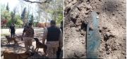 Secuestran un proyectil de artillería naval encontrado en una chacra de Trelew