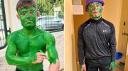 Quiso ser el Increíble Hulk por una noche y quedó verde