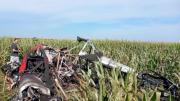 Sobrevivió al impacto: fumigaba un campo y por una falla se estrelló