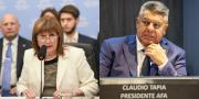 Patricia Bullrich redobló sus críticas a “Chiqui” Tapia: “La AFA funciona con un modelo piquetero”