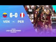 Perú vs. Venezuela (0-6): video, resumen y goles por la Liga de Naciones Femenina