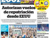 Titulares de la prensa nacional para este miércoles 3 de diciembre