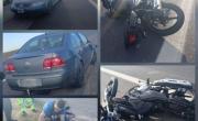 En la Autopista La Plata: manejaba borracho un VW Bora y atropelló a un motociclista