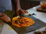 Hallacas de mariscos: un valiente se atrevió