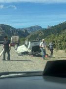 Tomás se topó con un auto volcado en la Ruta 237 y brindó el primer auxilio a los dos heridos